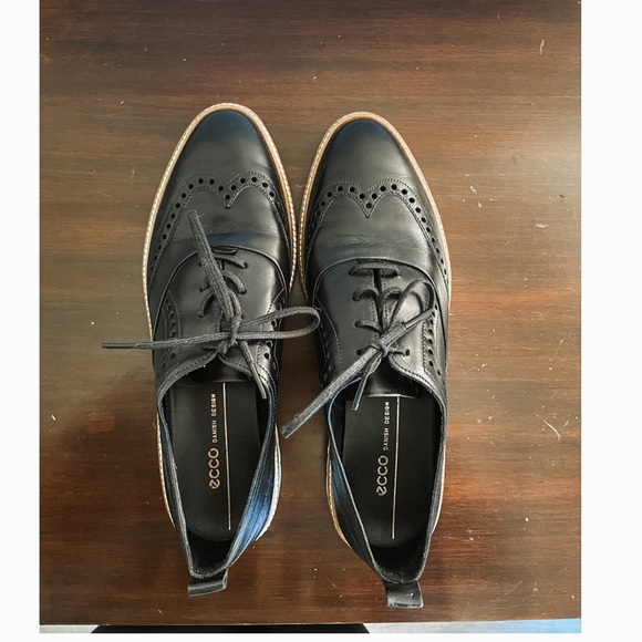 Bran new Black Oxford Ecco dress shoes⭐️ - Picture 5 of 6